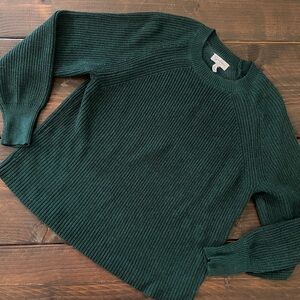 Jessica Simpson Forest Green Ribbed Sweater